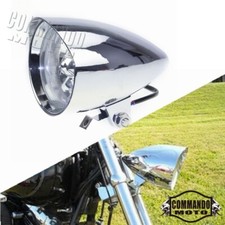 Chrome bullet headlight - 4.5",