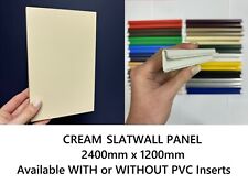 2400mm x 1200mm CREAM SLATWALL