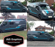 to fit RENAULT MASTER LWB L3 GRAPHICS STICKERS DECALS CAMPER VAN MOTORHOME