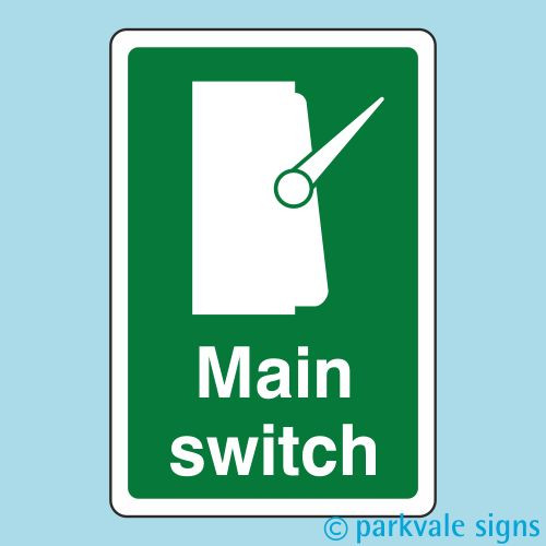 Main switch sign - main,