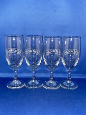4 X ORIGINAL VANROYCE CARAVAN WINE CHAMPAGNE GLASSES CARAVAN MEMORABILIA 15cm