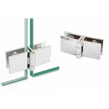 180 Degree Glass To Glass Beveled Shower Door Hinges