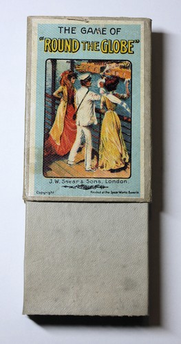 Antique card game round the - antique,