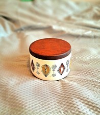 Egersund Norway Bowl With Wooden Lid Complete