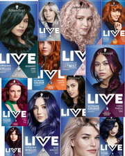 Schwarzkopf LIVE Intense Colour Caramel Copper Permanent Hair Dye Full Size UK .