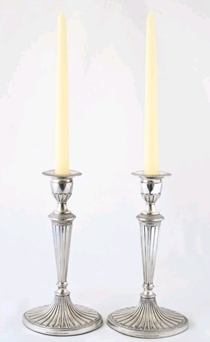 Antique candlesticks silver - antique,