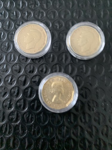 Brass threepence - brass,