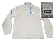 Schott N.Y.C Men's Fleece Jacket Zip Up Polar Logo Polyester USA New 90s Plartic