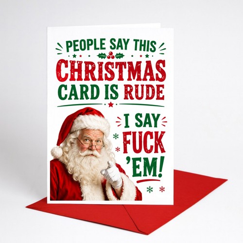 Funny christmas card - funny,