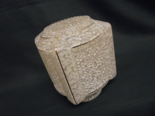 Vintage art deco mottled white - vintage,