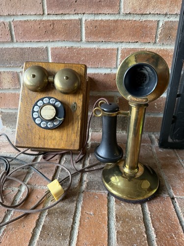 Vtg candlestick phone desk - vtg,