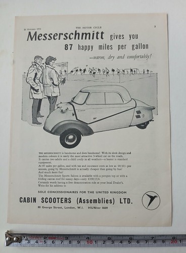 Messerschmitt three wheeler - messerschmitt,
