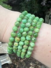 Variscite Crystal Beaded Bracelet 7mm