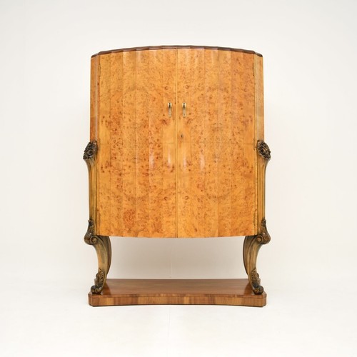 Art deco burr walnut cocktail - art,