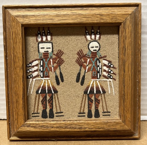 Navajo sand art - sand, painting