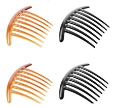 2 x Large Bar Slides Hair Comb French Twist Long Tooth Side Combs Hair Accessory