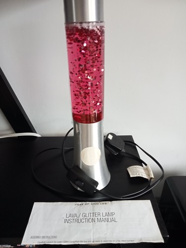 Red lava glitter - red,