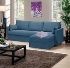 Cover - Ikea Hyltarp 3 Seat Sofa, Chaise Longue RIGHT, Tallmyra Blue 905.662.92