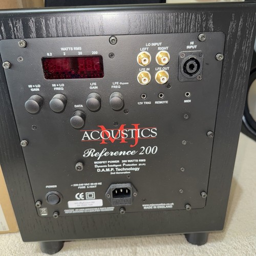 Acoustics reference 200 - mj,