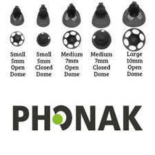 Phonak / Unitron Hearing Aid smokey Domes  -10 Pack