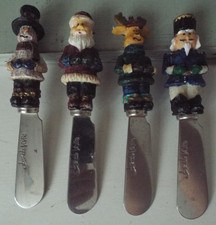 SMALL CHRISTMAS CHEESE KNIVES/BUTTER KNIFE/KITCHEN/TABLEWARE/PARTY/CUTLERY/XMAS