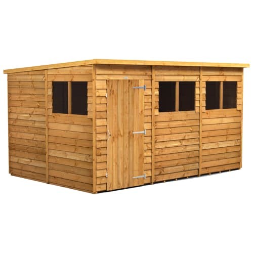 Shed pent 12x8ft - pent, overlap
