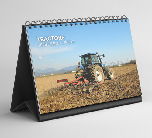 Tractors desk calendar - tractors,