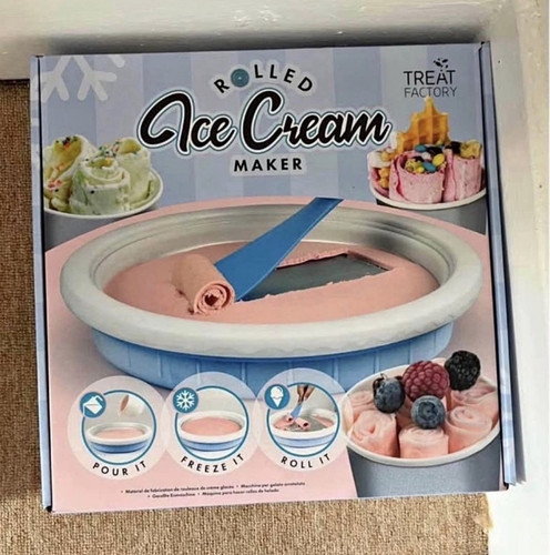 Treat factory rolled ice - ice, cream