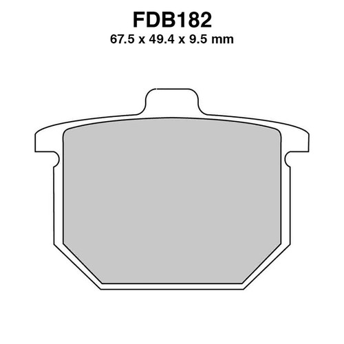 Pair brake pads - pads, ferodo