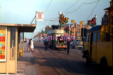BLACKPOOL FLEETWOOD REEL TRAILER TRAM 750 PLEASANT STREET 1981 ORIG SLIDE&COPYR