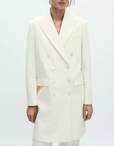 Zara oyster white frock - oyster, coat