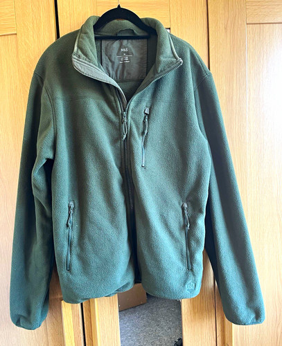 Men green fleece - m&s, men’s