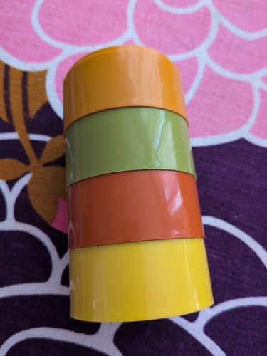 Vintage tupperware stacking - vintage,