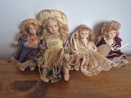 Vintage porcelain doll - vintage,