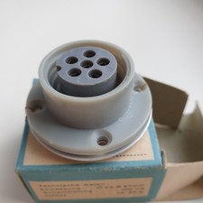 Neumann Gefell 6-Pole Microphone Connectors Flanges Socket NS86