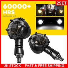 Black 12V 10mm LED Turn Signal