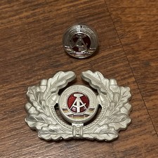 East German Metal Cap Badge