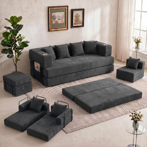 Convertible queen sofa - convertible,