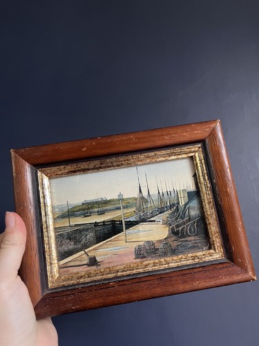 Vintage framed harbour - vintage,