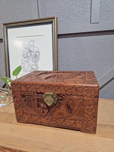 Vintage asian carved - asian,
