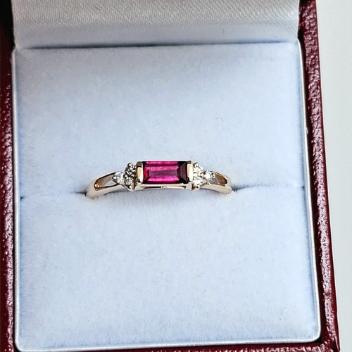 14k baguette ruby - 14k,