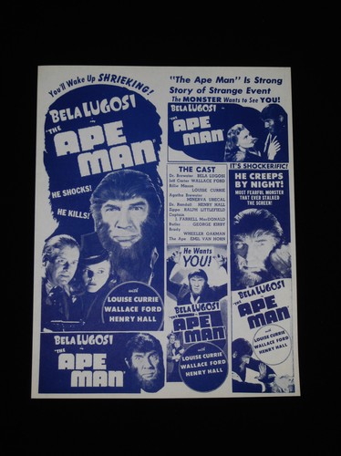 The ape man 1943 bela - ✯,