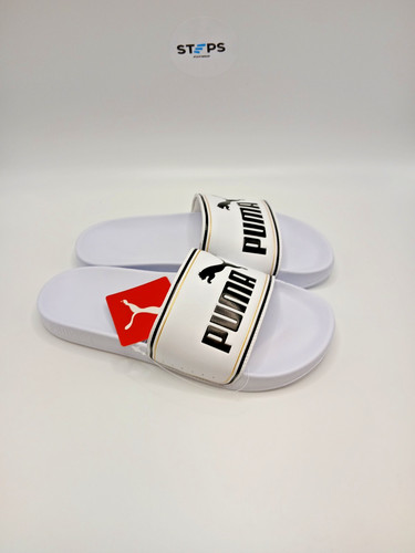 Puma white sliders gold - puma,