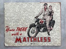 Matchless UK Market Motorcycle Sales Brochure - 1955
