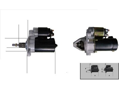Starter motor for golf - motor,
