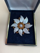 Vintage White Shell  Flower