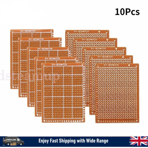 10pc copper perfboard 5x7cm - 10pc,
