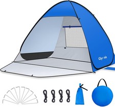 Glymnis Pop Up Beach Tent Small for 1-2 PersonUV Protection Portable Sun Shade