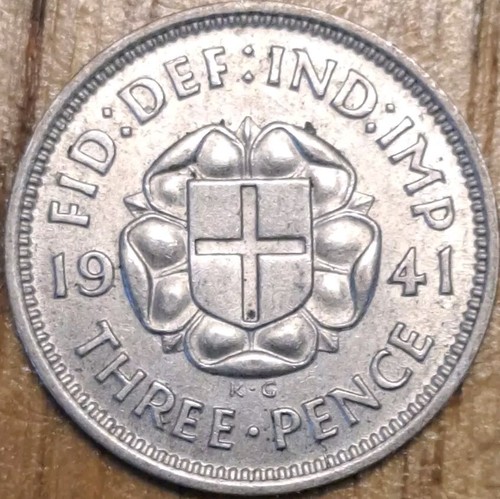 1941 silver threepence - 1941,