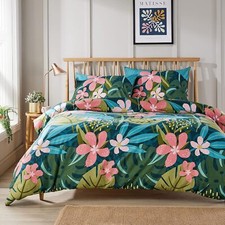 Reversible Duvet Cover Set with Pillowcase Soft Quilt Bedding Single Double King